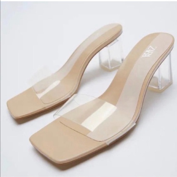 Zara Clear Mules